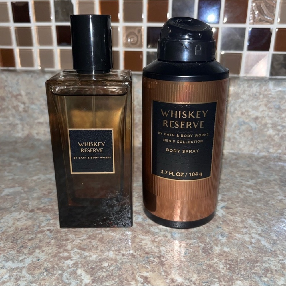 Bath & Body Works Whiskey Reserve Set -cologne and body spray